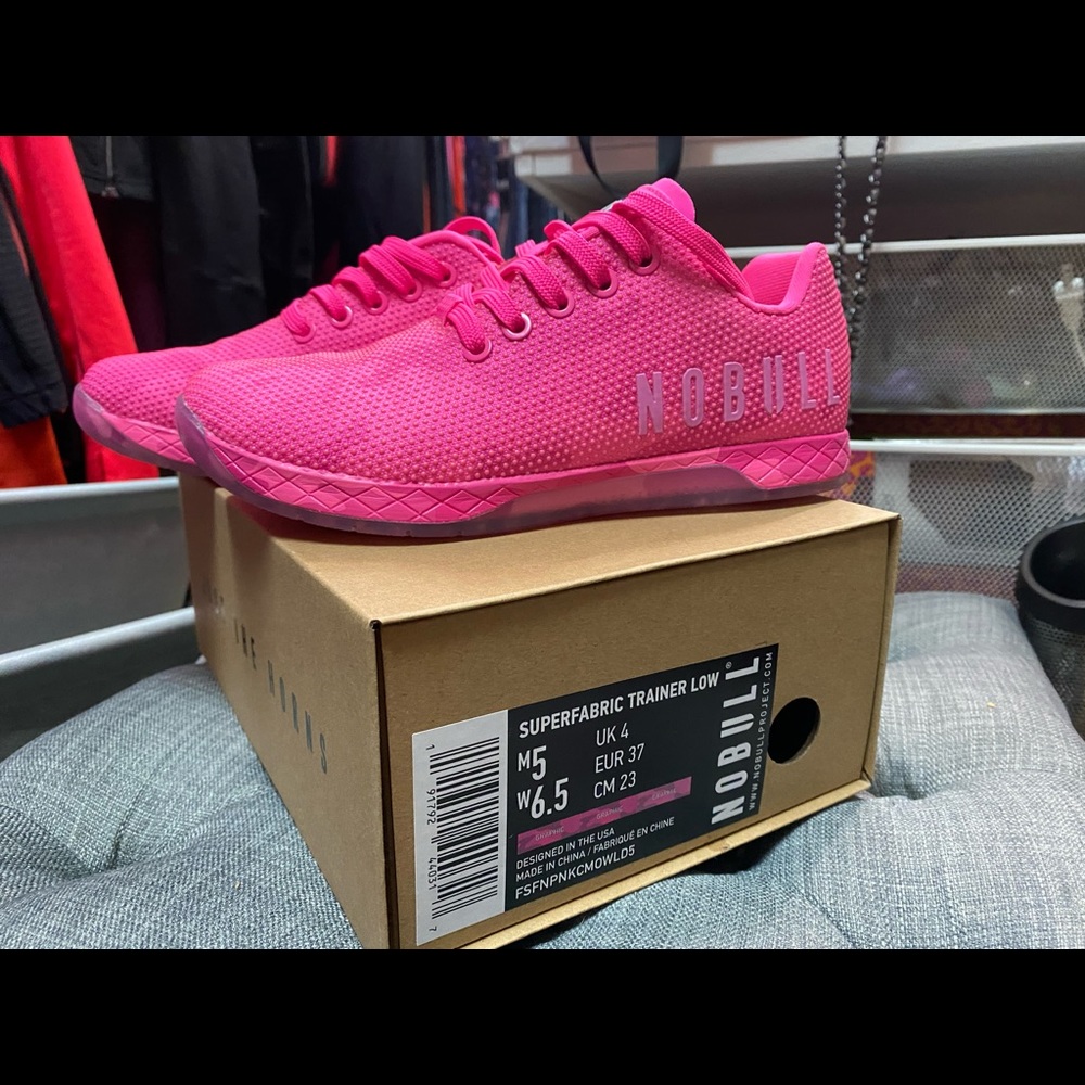 NWT Nobull Neon Pink Camo Trainers